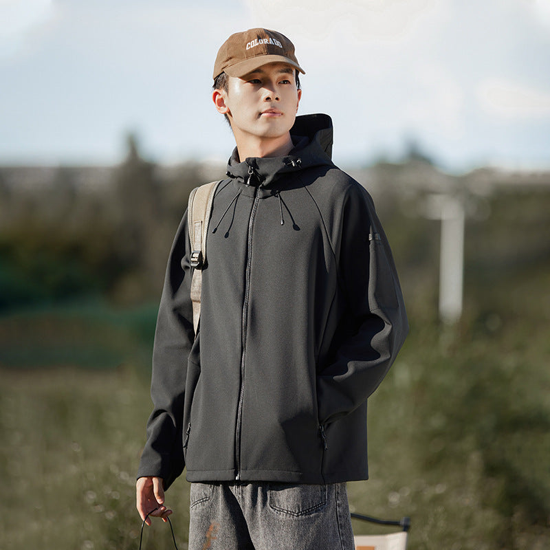Soft Shell Jacket Waterproof Windcheater Fleece Padded Coat