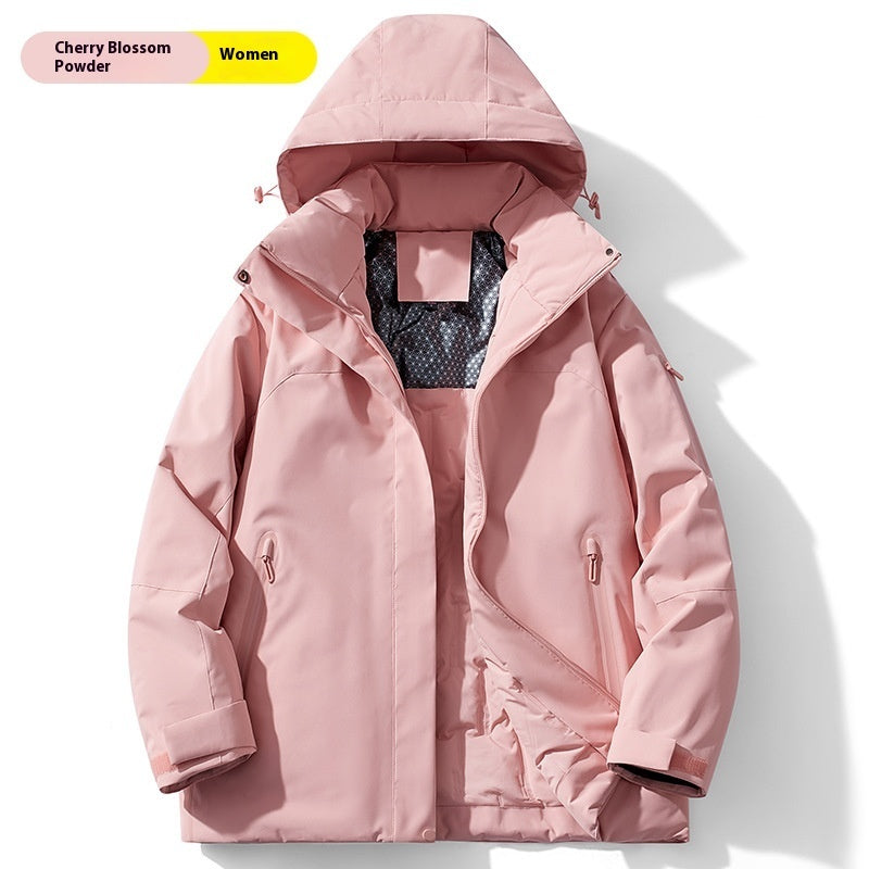 Winter Cotton-padded Coat Shell Jacket Fleece-lined Cold-resistant Windproof Waterproof Antifouling Outdoor