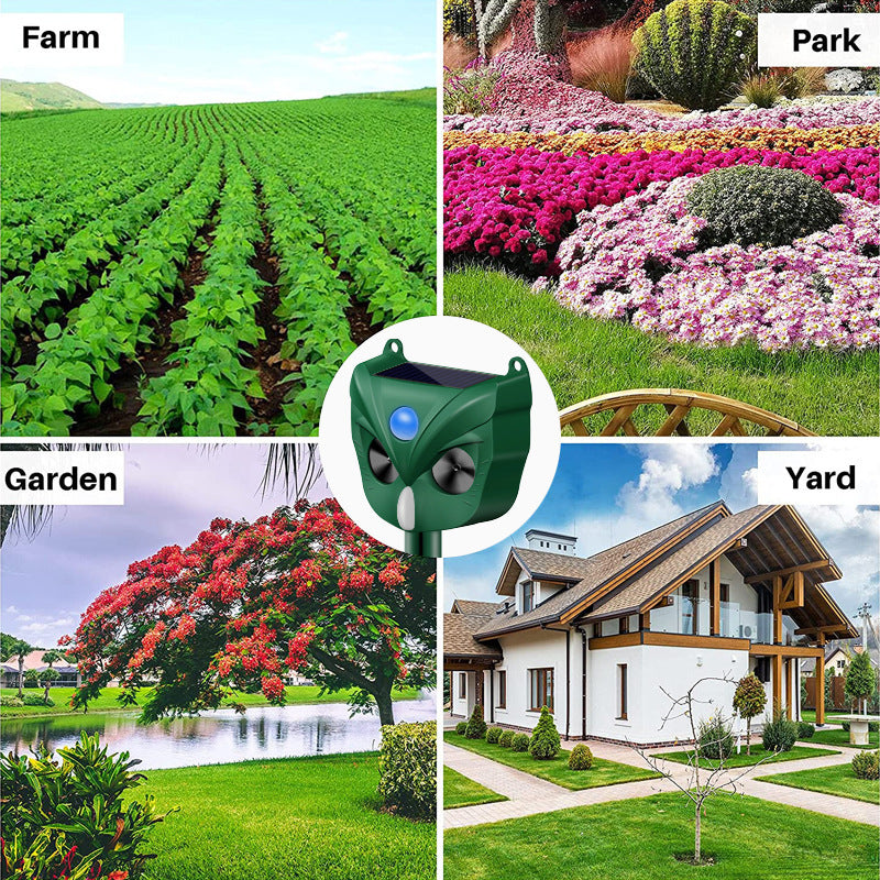 Solar Ultrasonic Animal Repeller