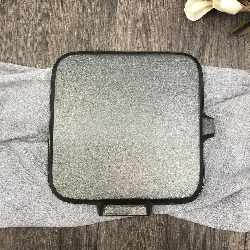 Camping Cookware Cast Iron Steak Skillet Pan