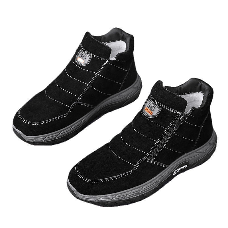 Fleece And Cotton Warm Outdoor Hiking Shoes