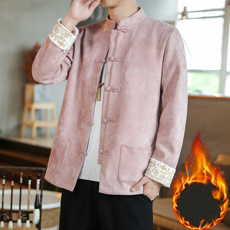 Men's Buddha Style Chinese Jacket Retro Style Hanfu