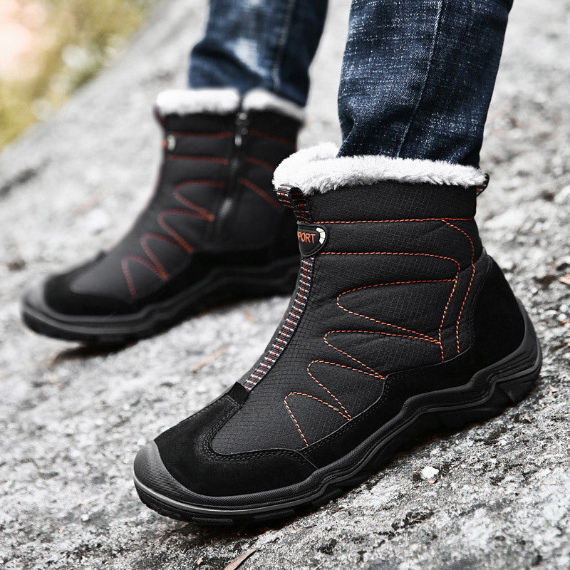 Men's Outdoor Leisure Hiking High-top Cotton Shoes