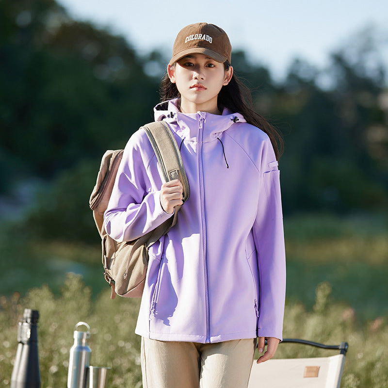 Soft Shell Jacket Waterproof Windcheater Fleece Padded Coat