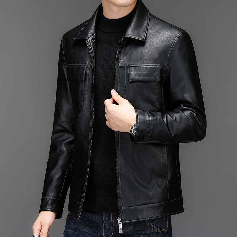 Autumn Men's Leather Jacket Men