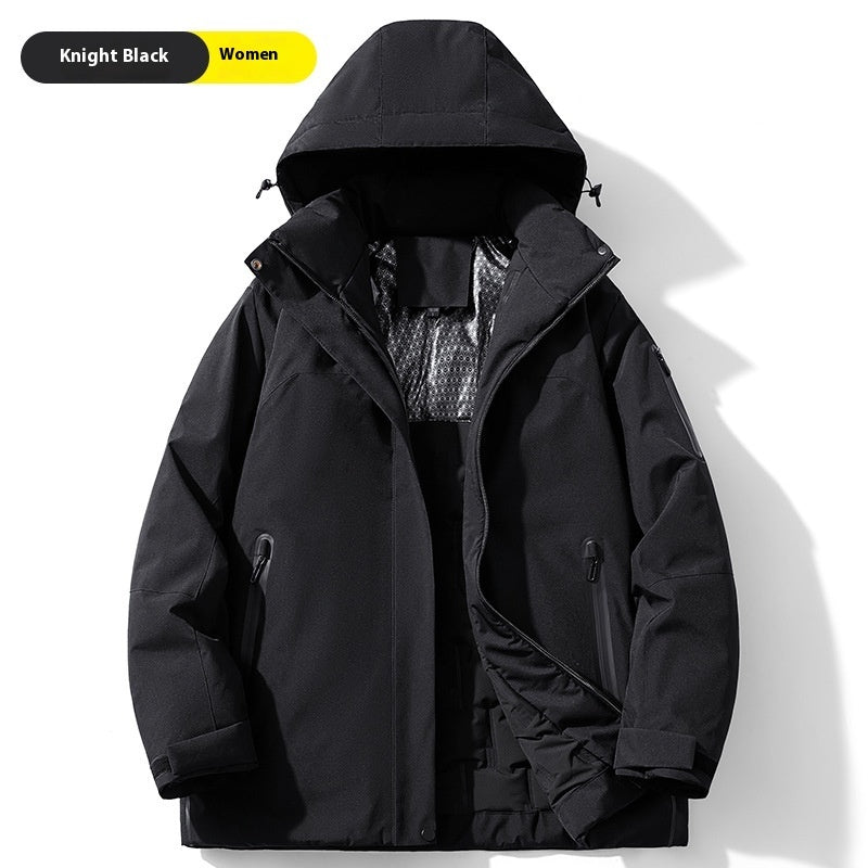 Winter Cotton-padded Coat Shell Jacket Fleece-lined Cold-resistant Windproof Waterproof Antifouling Outdoor