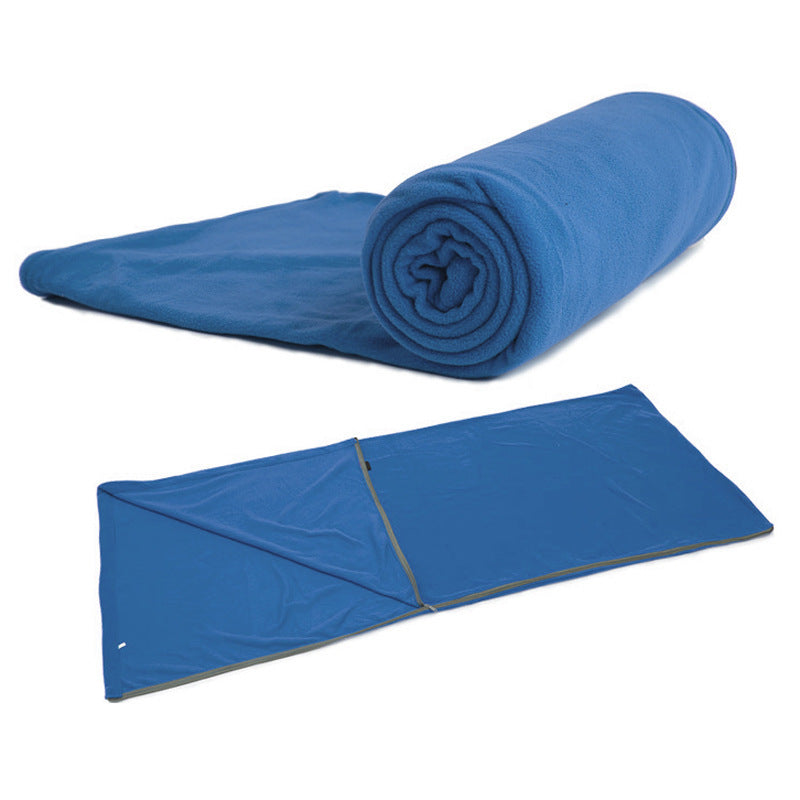 Adult Fleece Sleeping Bag For Outdoor Camping Fleece Shaker